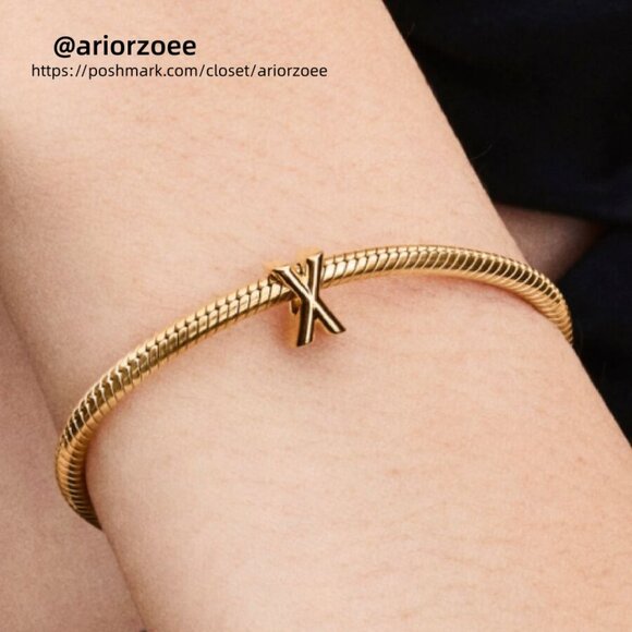 Pandora Letter X Alphabet Mini Charm|Pendant - Picture 2 of 2